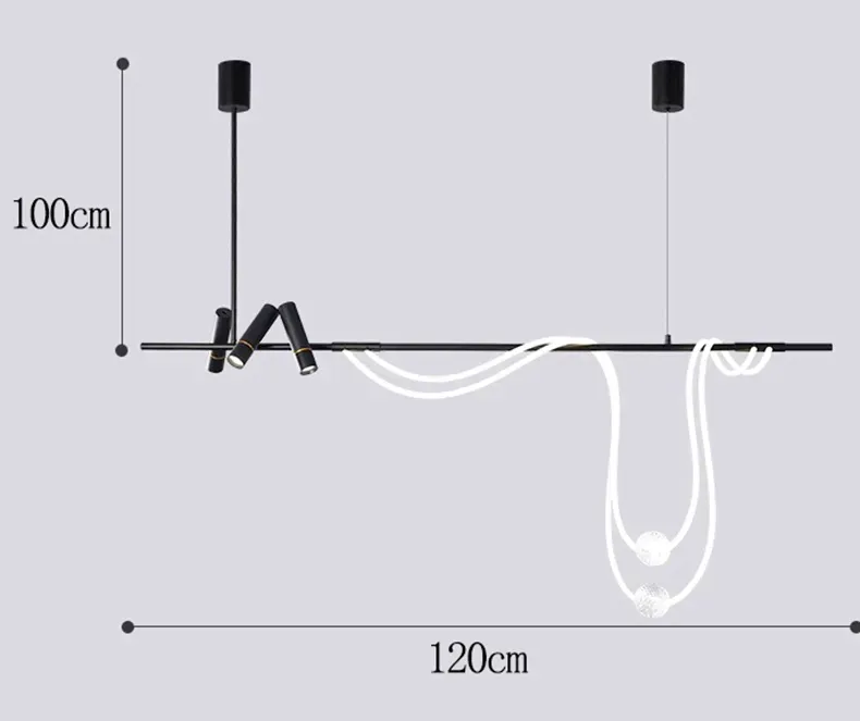 Nero bianco freddo 120 cm