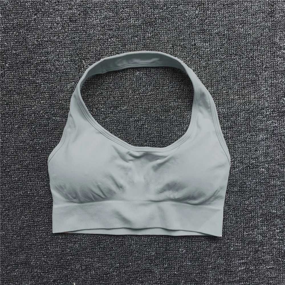 grey halter bra