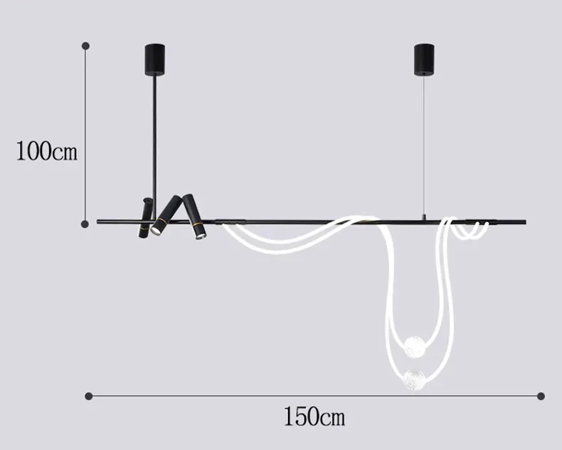 Bianco nero 150 cm bianco