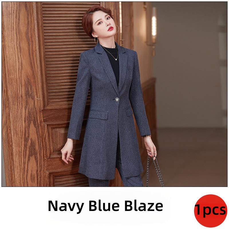 Marineblauwe blazer