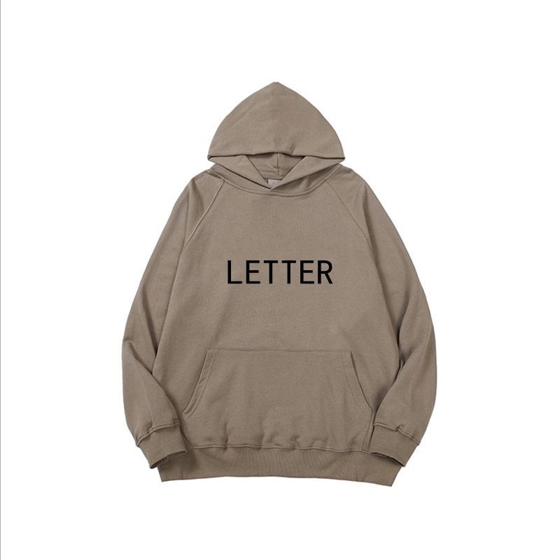 khaki hoodie/no fleece