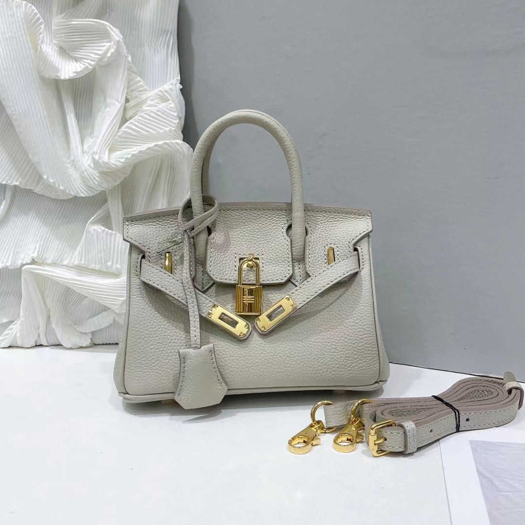 pearl grey 20cm gold buckle