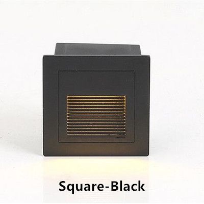 3W AC85-265V Warm White Square-Black