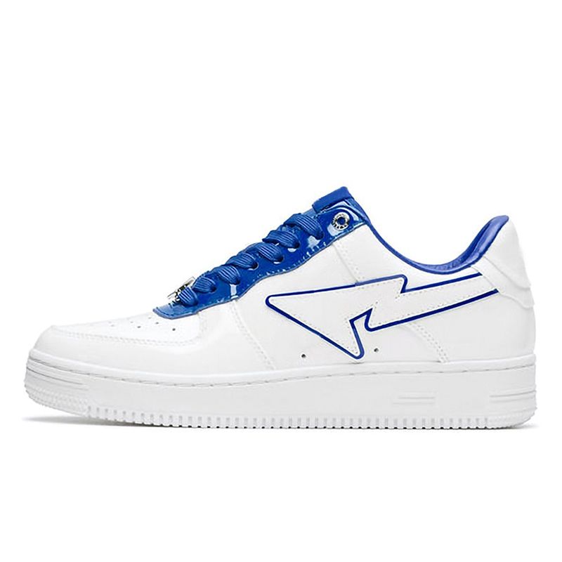 36-45 Patent Leather White Blue