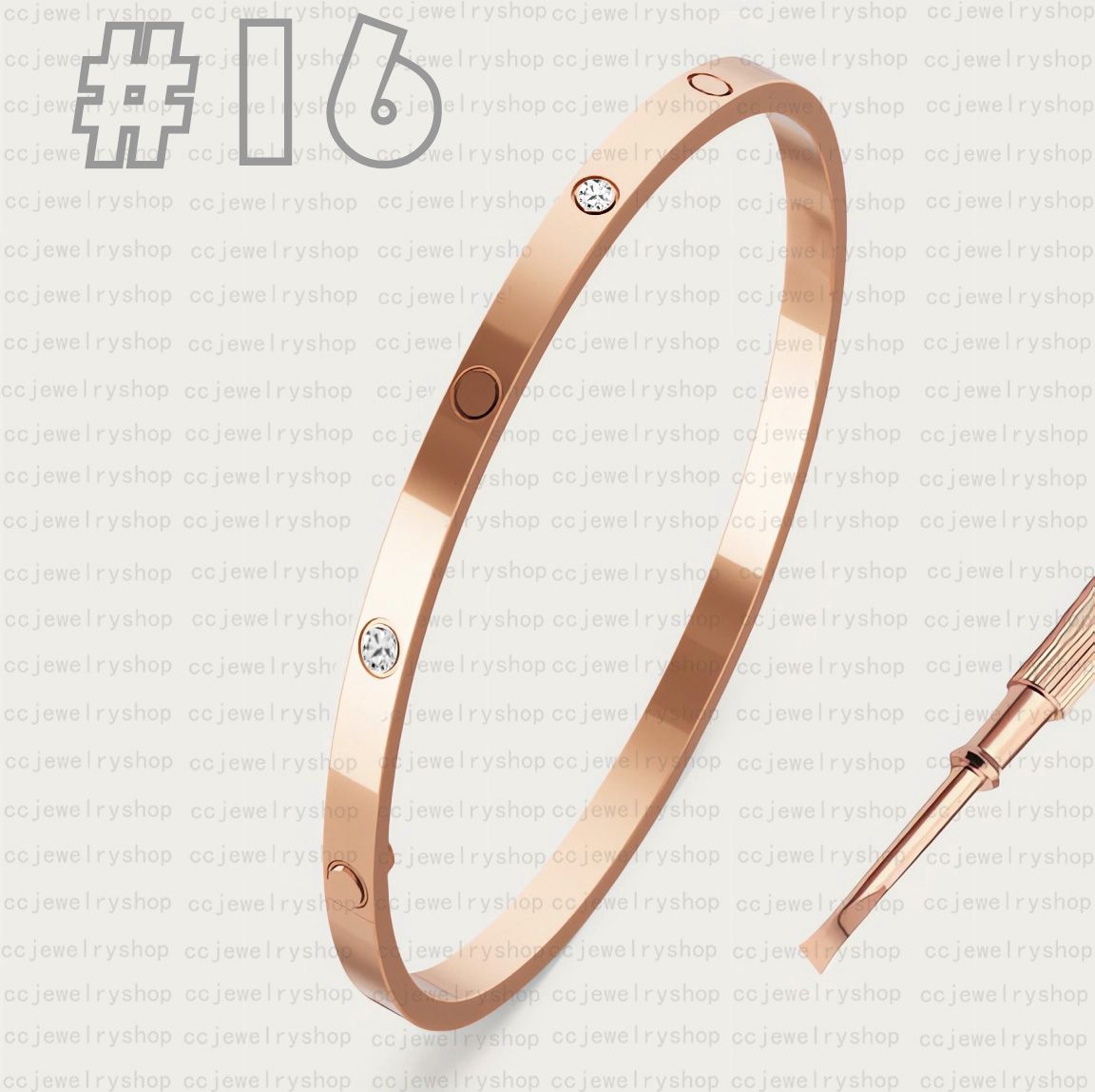 Diamond + (rose Gold - 16cm)