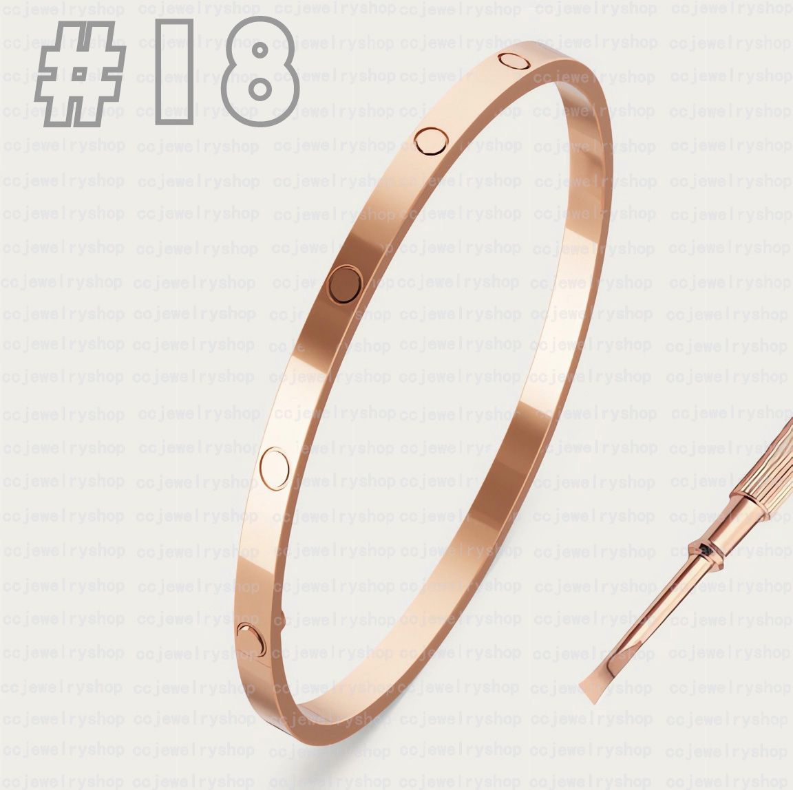 Rose gold - 18cm