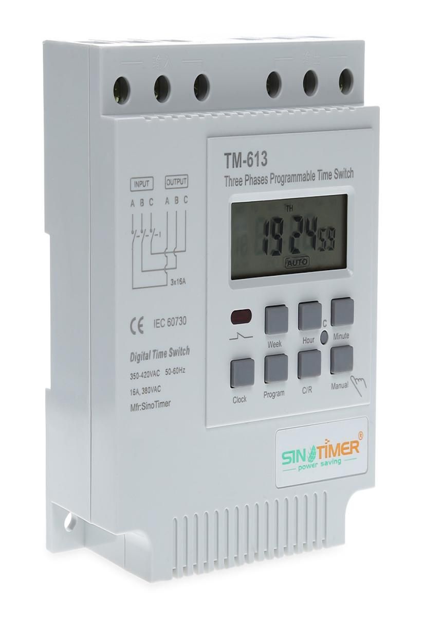 Tm-613 Control Power Timer Switch, Digital LCD Power Programmable Timer Time  Sw