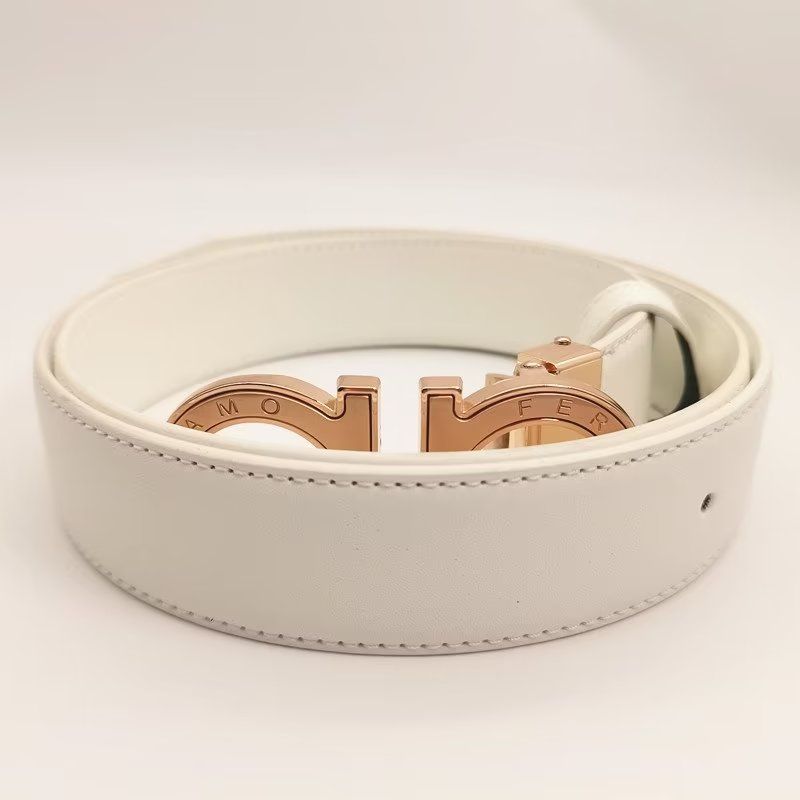 Ceinture blanche + boucle or