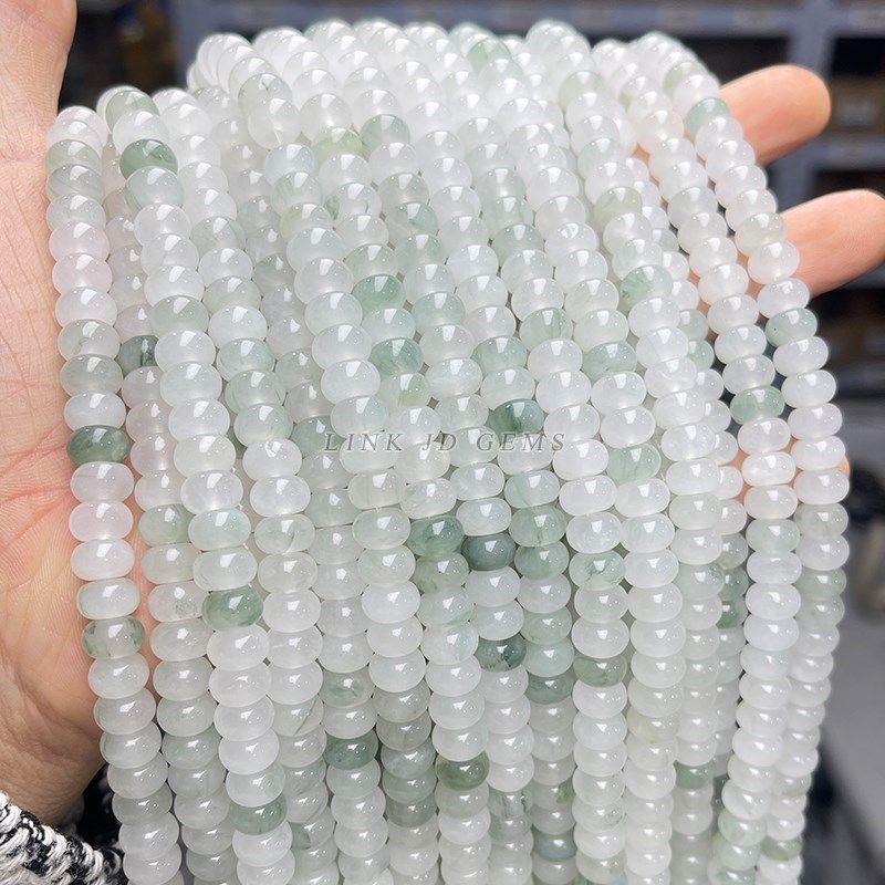 Ice Green Jade 8x4-5mm approx 85pcs