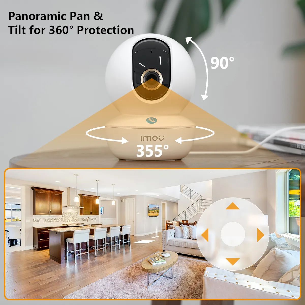  Imou 2K Indoor Security Camera WiFi Camera for Home Security,  Surveillance Camera 4MP w/Night Vision, 360° View with AI Human Detection,  2-Way Audio, Smart Tracking, Siren, Works with Alexa 2.4GHz 