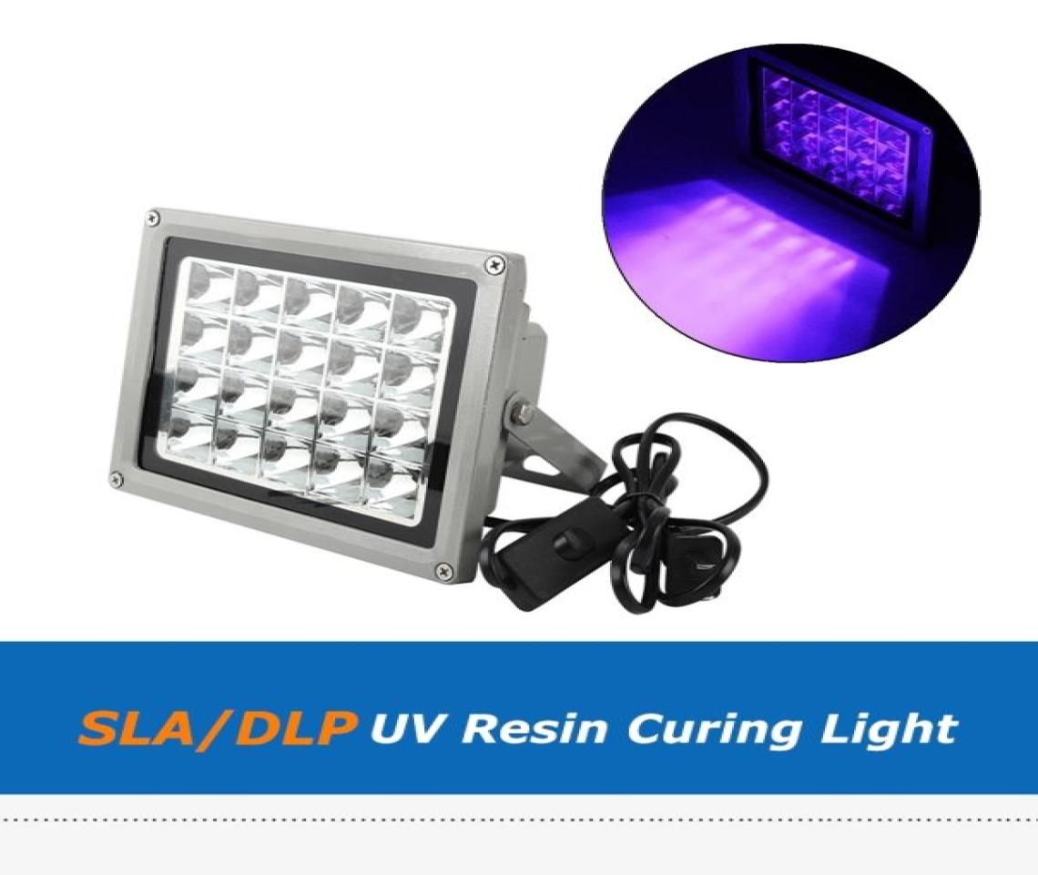 Lampe à polymériser en résine UV pour imprimante 3D SLA, DLP, LCD,  solidifier la résine photosensible