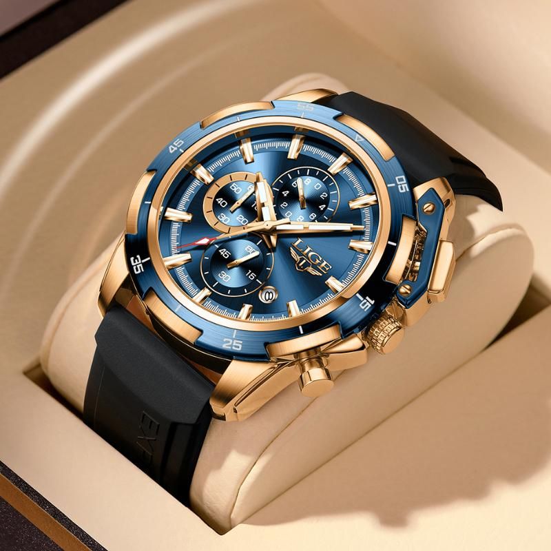 Silcone gold blue