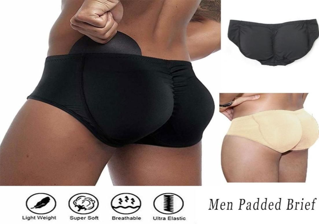 Men039s Padded Bum Underwear Seamless Butt Lifter Hip Enhancer