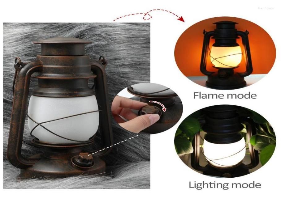 Portable Lanterns Remote Control Vintage Camping Lantern LED Candle Flame  Tent Light Battery Operated Kerosene Lamp Table Night4524718 From Ecbs,  $26.76