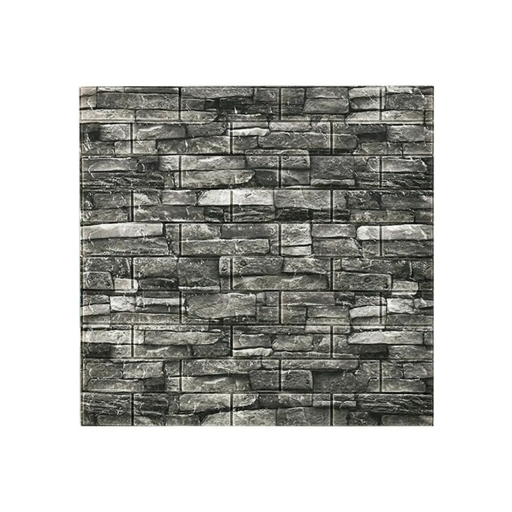 Schwarzer grauer Brick-38,5 x 35 cm
