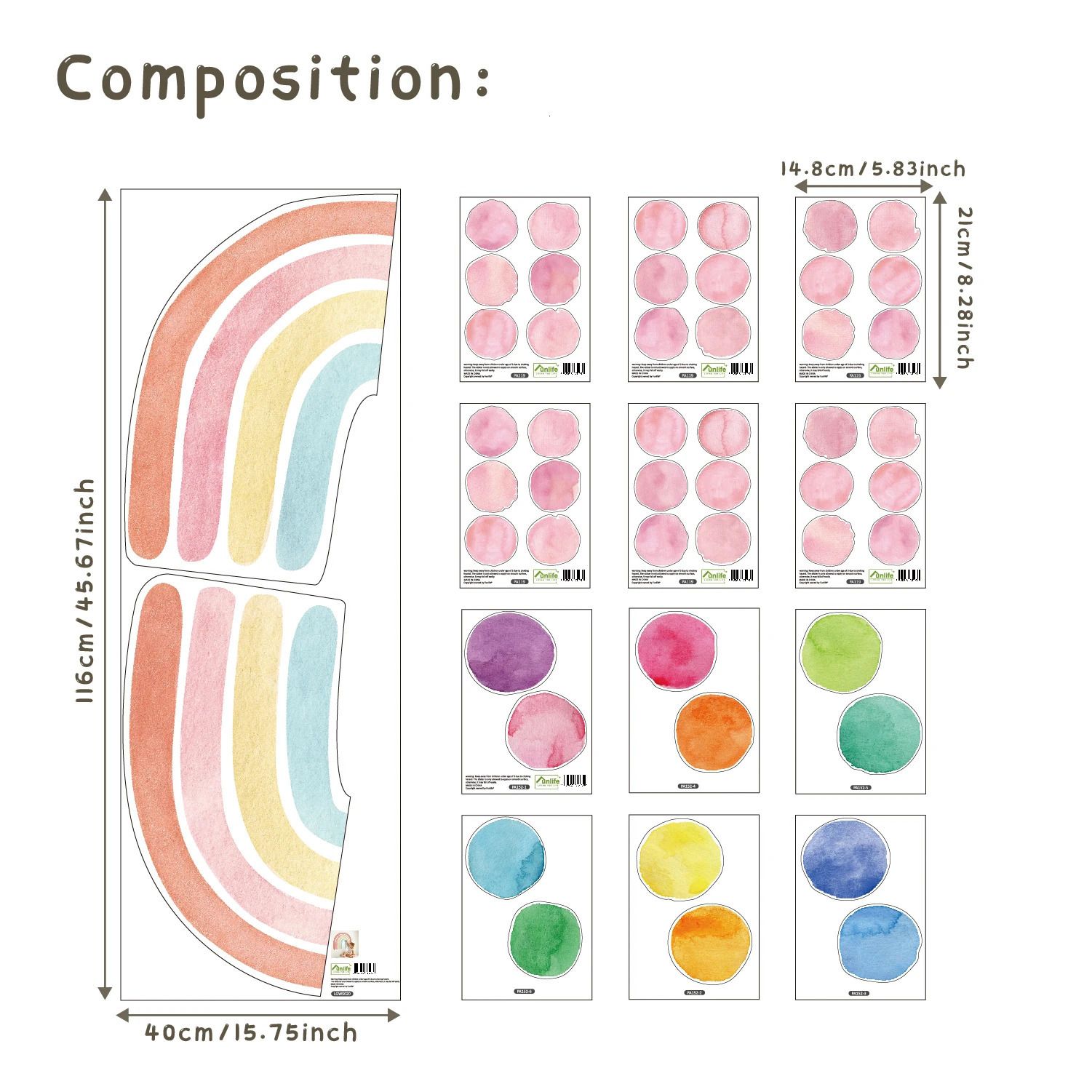 Aquarell Rainbow-1 Set