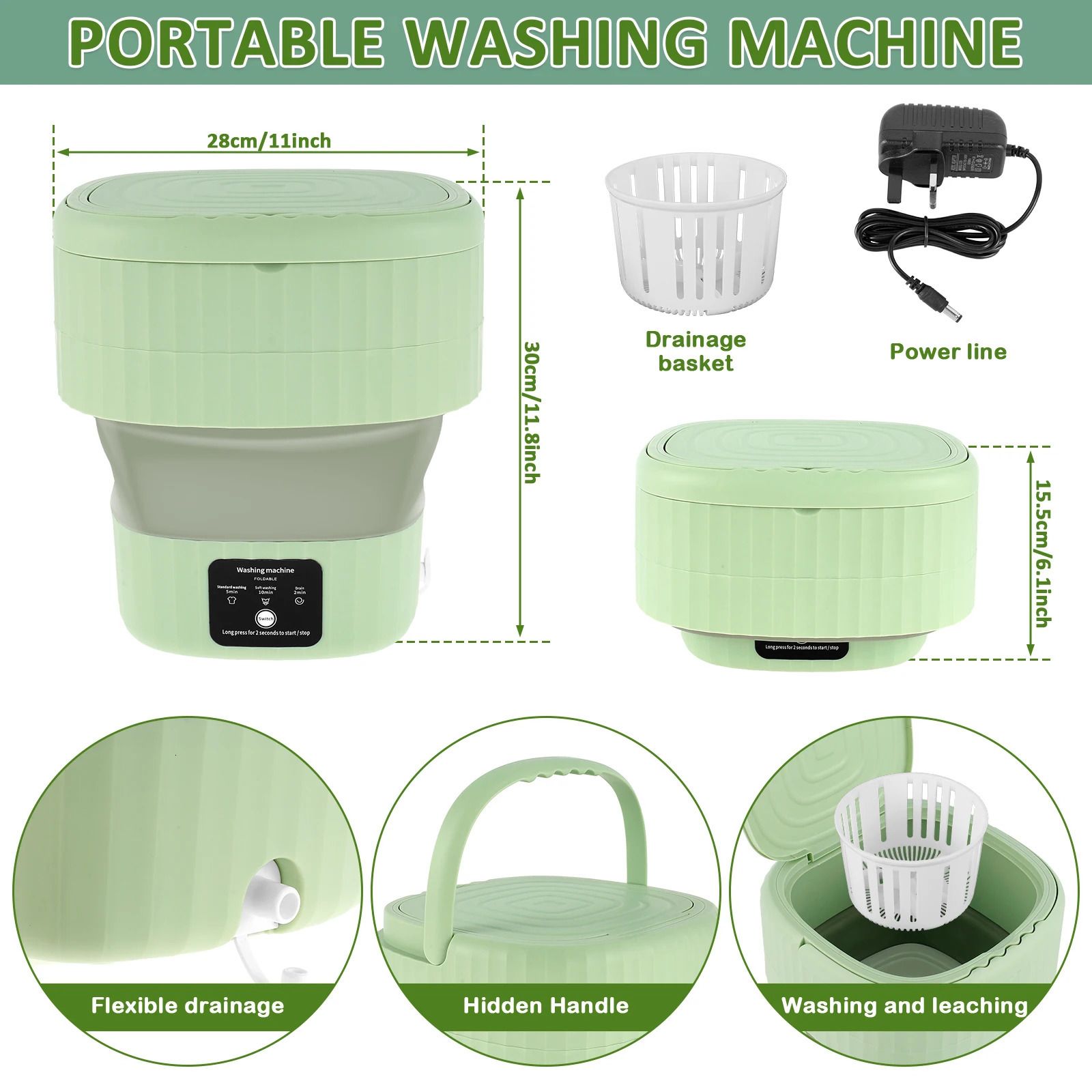 Other Home Storage Organization Portable Washing Machine 9L Mini