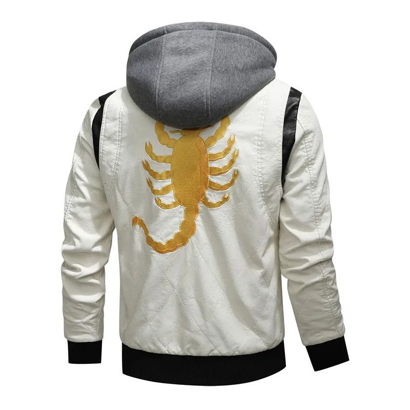 white hooded emb