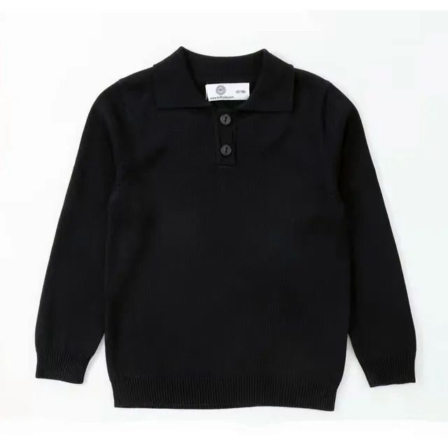 maglione polo nero