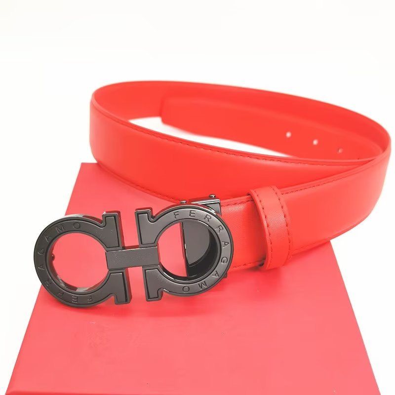 ceinture rouge + boucle noire