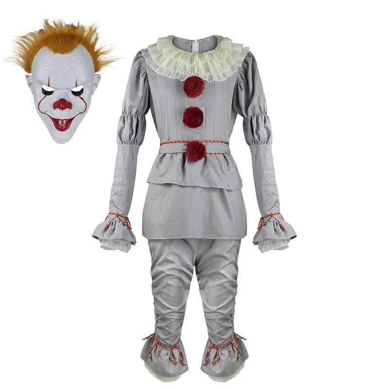 ensemble de clown gris