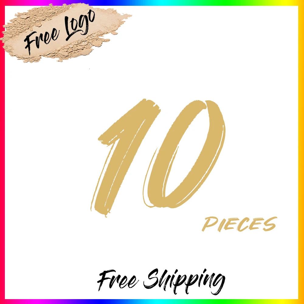 10pcs مع الشعار