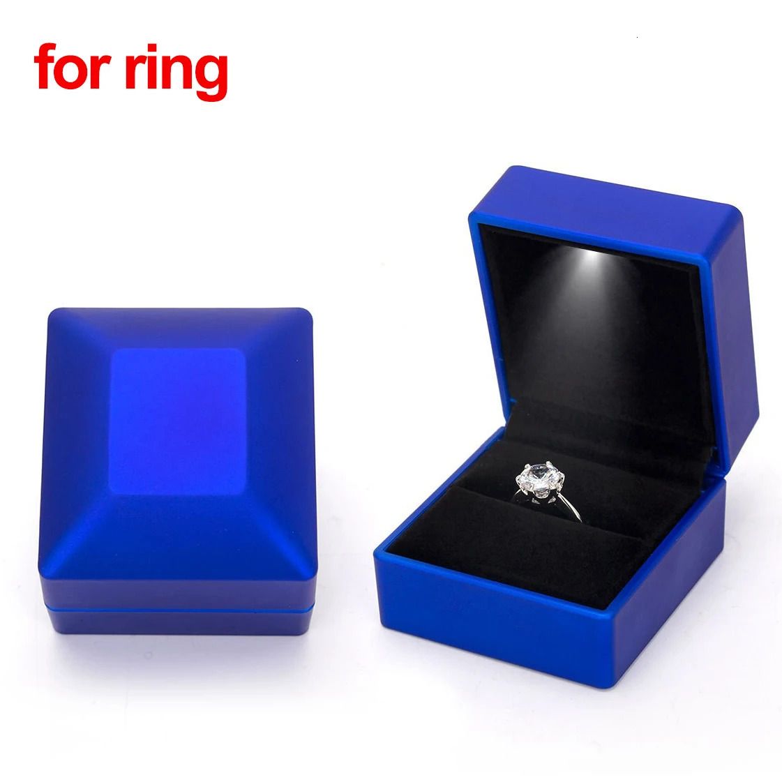 Blaue Ringbox