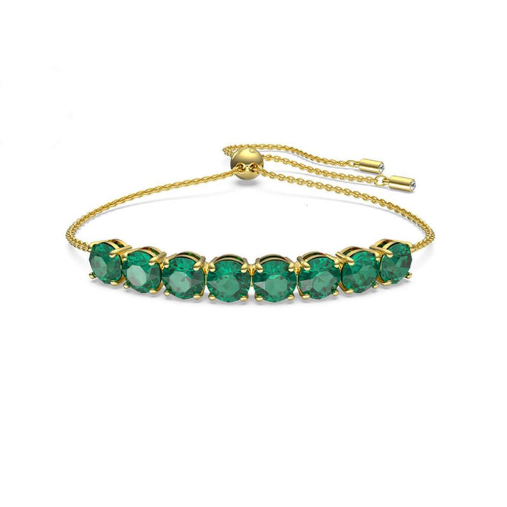 Bracelet de diamant vert