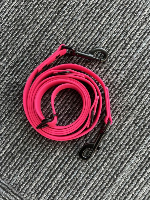 ピンクPVC DOG LEASH-210CM20MM2.5mm