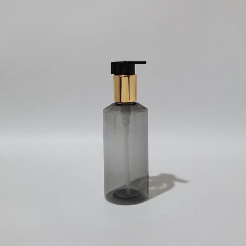 200ml plastic gray bottle black