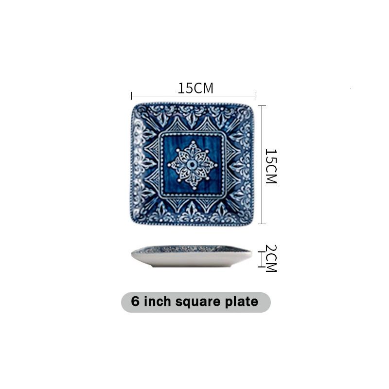 6 Inch Square Plate