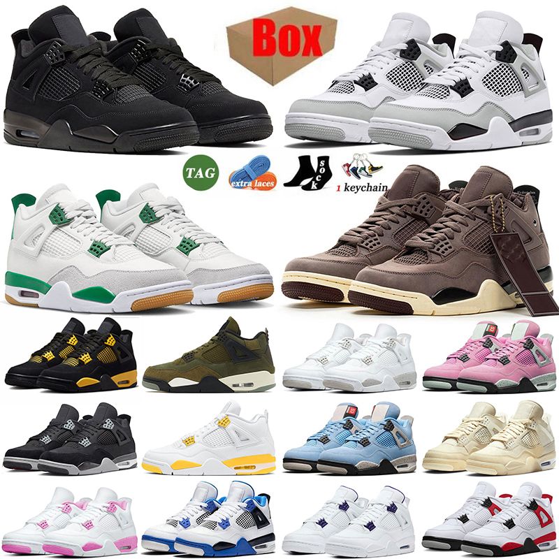 Military Black Cat 4 Basketball Shoes Outdoor Pine Green Mens 4s Canvas Red  Thunder Yellow Sail White Oreo Women Mens Sneakers Sports Trainers Size 5.5  13 From Dropshipping_shop, $19.3