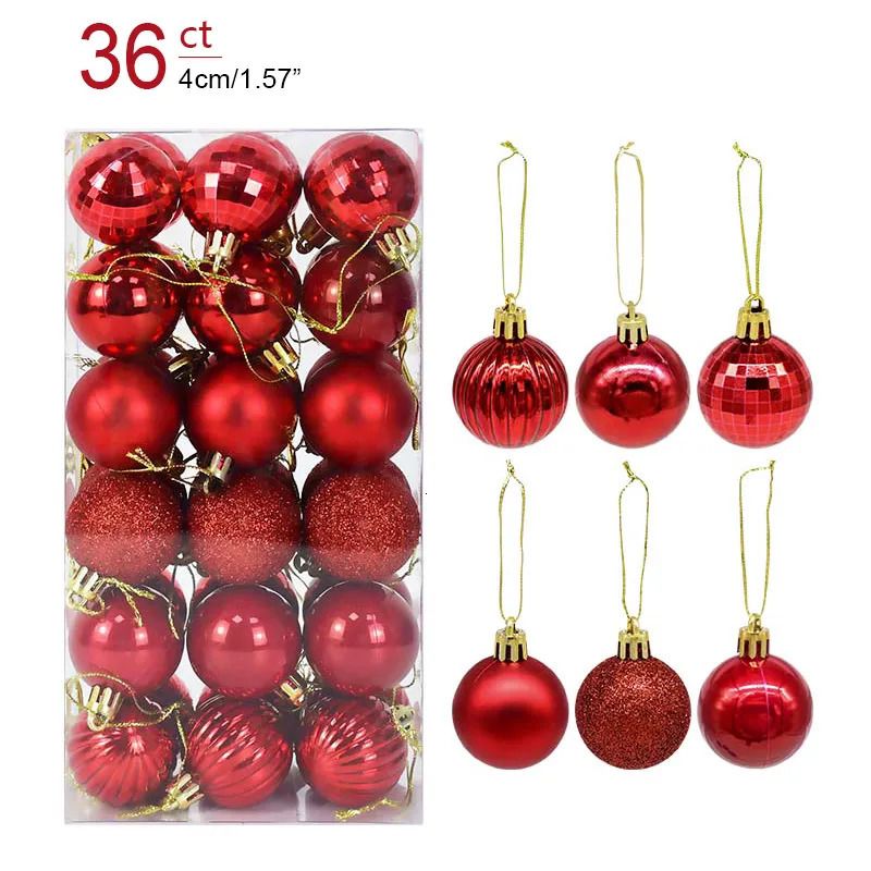 36PCS Red-as Picture