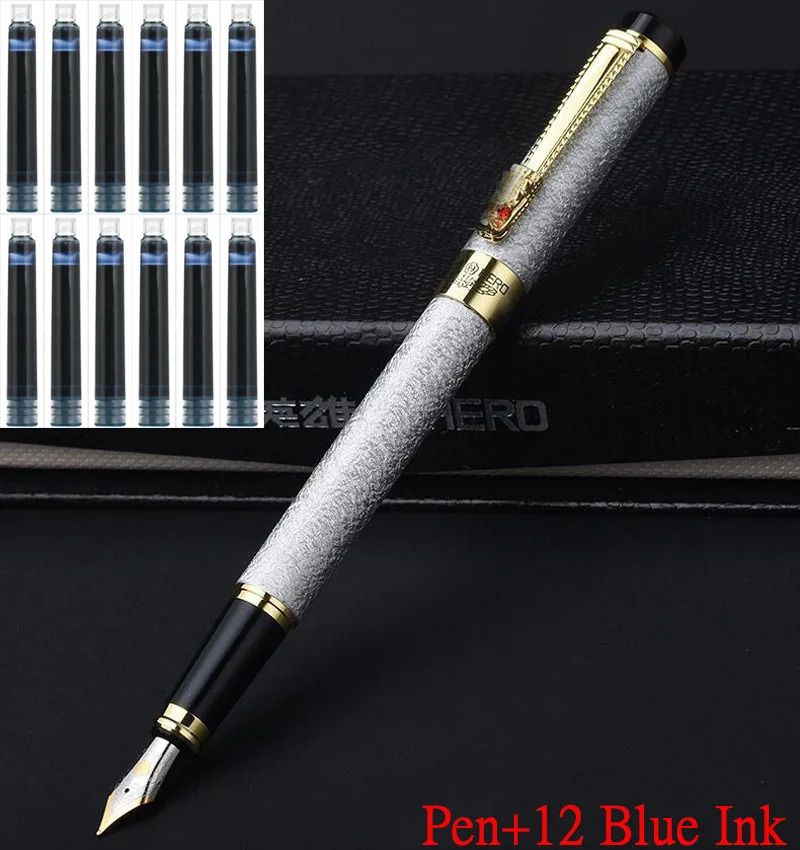 قلم 12 حبر أزرق