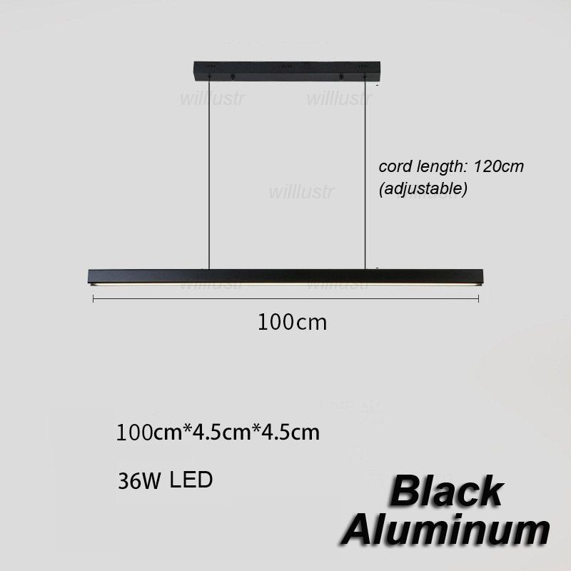 alluminio nero 100cm