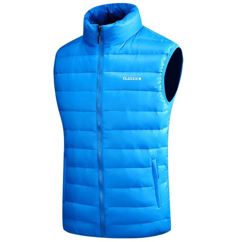 sky blue vest