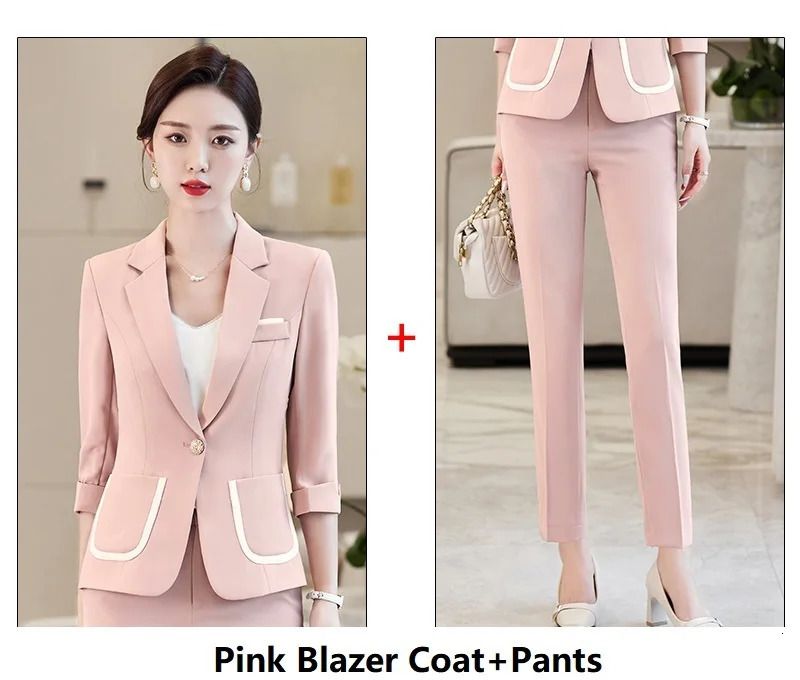 pink pantsuits