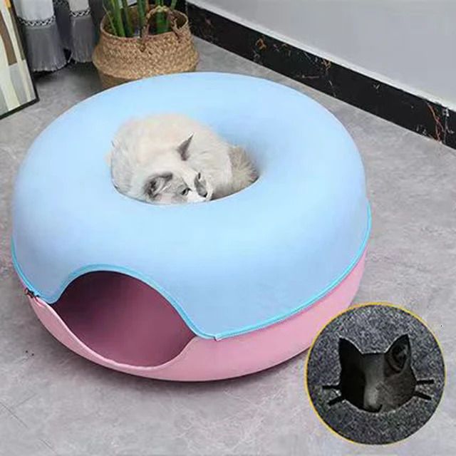 Lit-Donut Bleu Rose-60x60x28cm