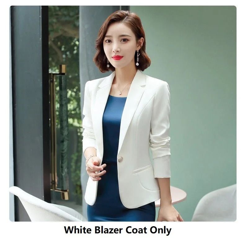 Biały płaszcz Blazer