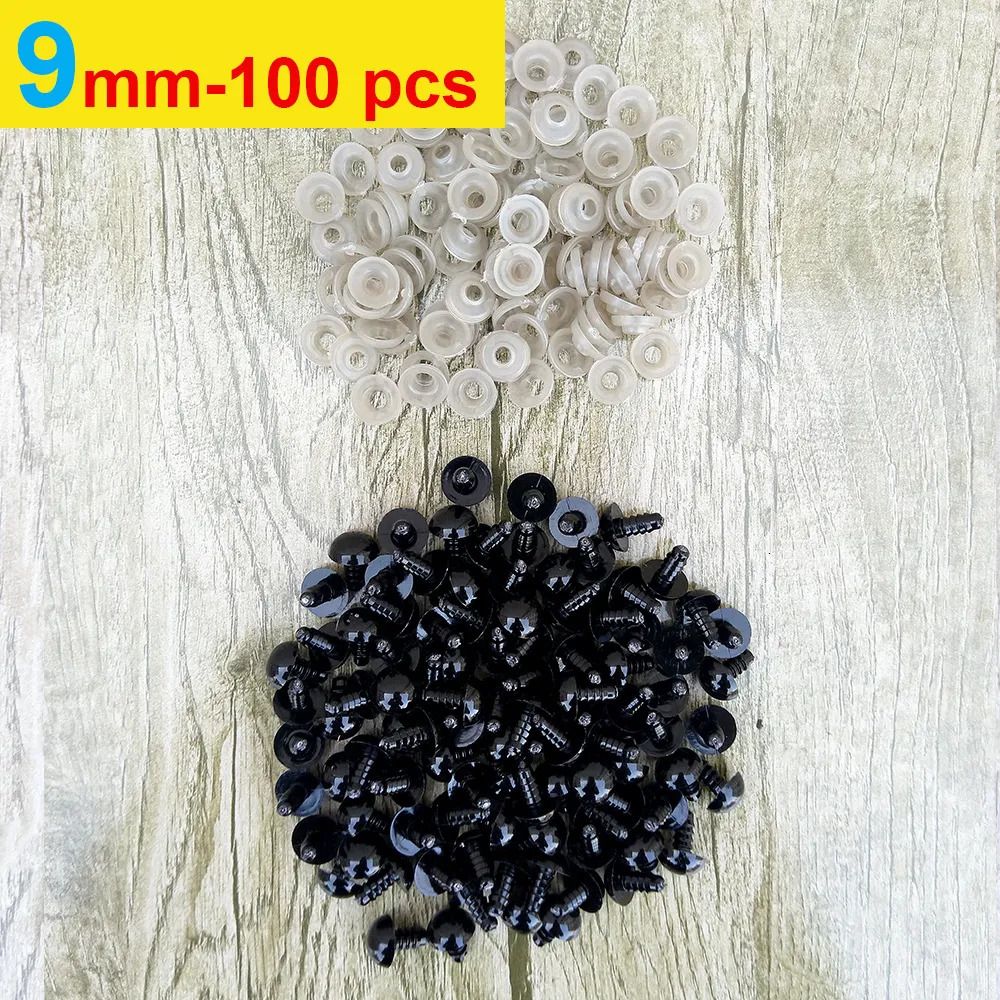 9mm-100pcs-Black-Opp