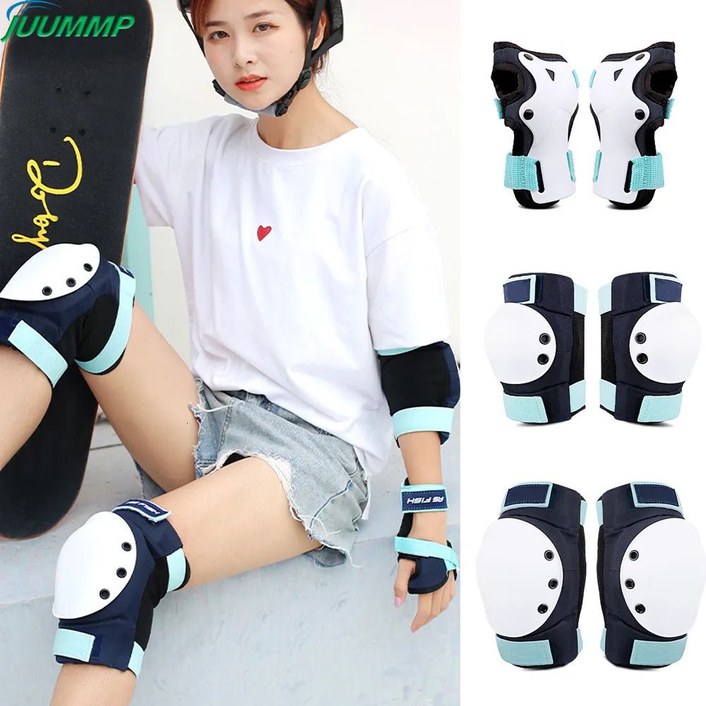 Factory 6PCS/Set Customized Protective Gear Pad Bicycle Skating Knee Brace  - China Roller Skating Protection and Protective Gear Set price