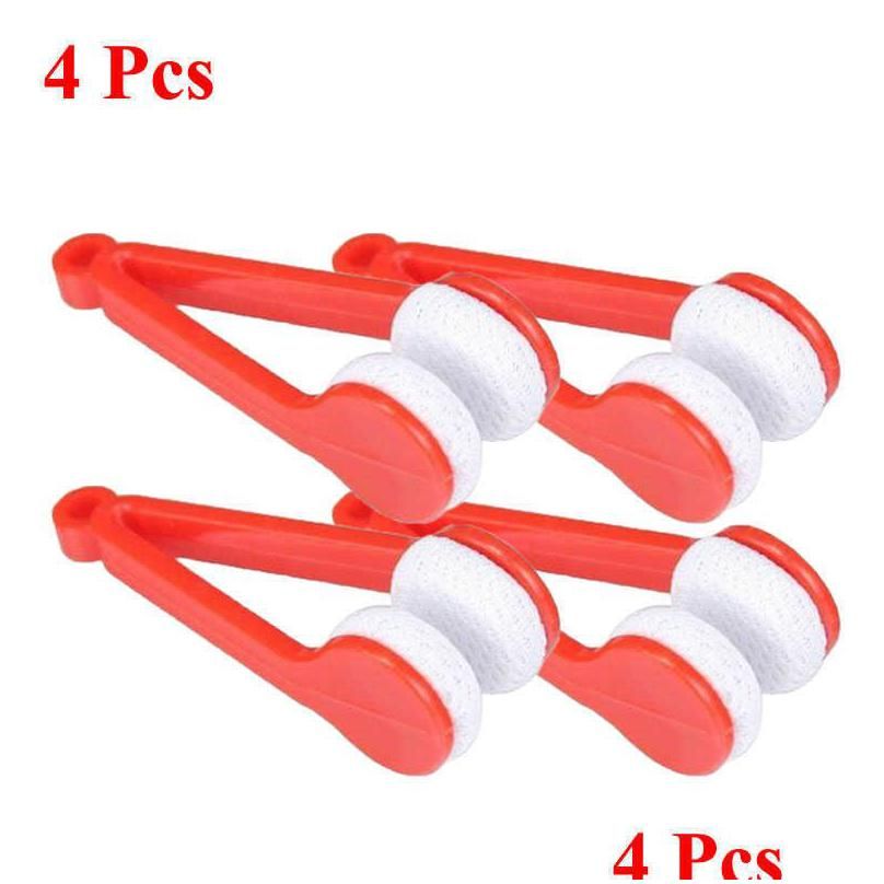 4 Pcs Red