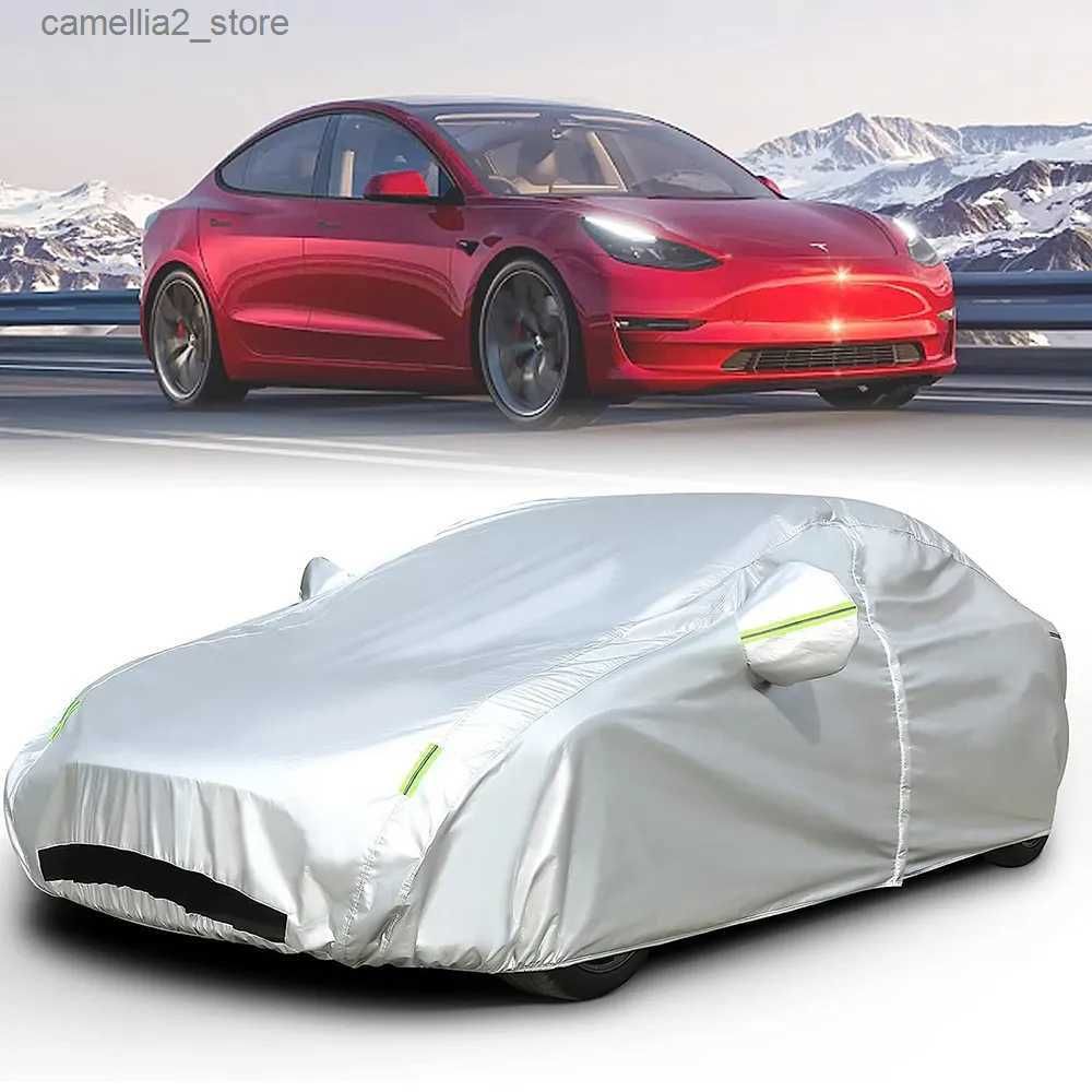 For Tesla Model Y 210T Full Car Covers Outdoor Sun uv protection