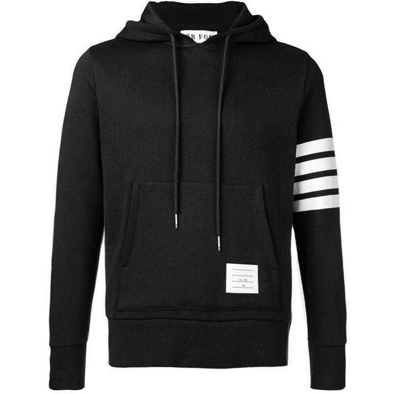 Zwart gestreepte hoodie