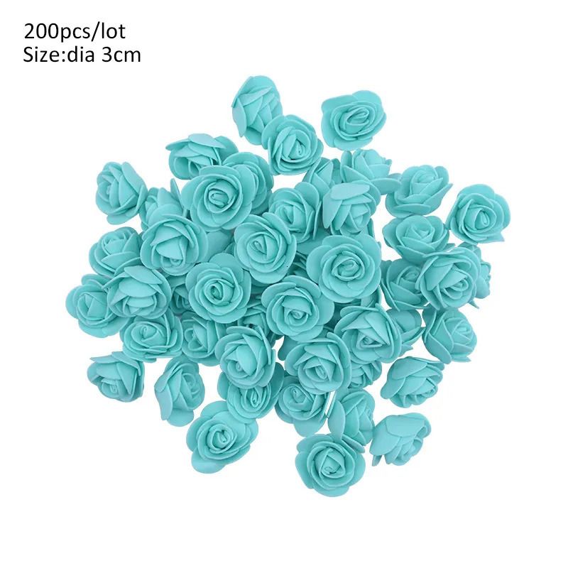 200pcs 3cm Teal