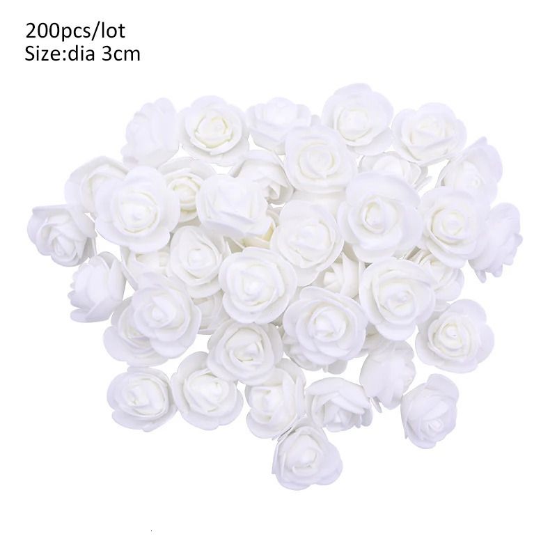 200pcs 3cm White