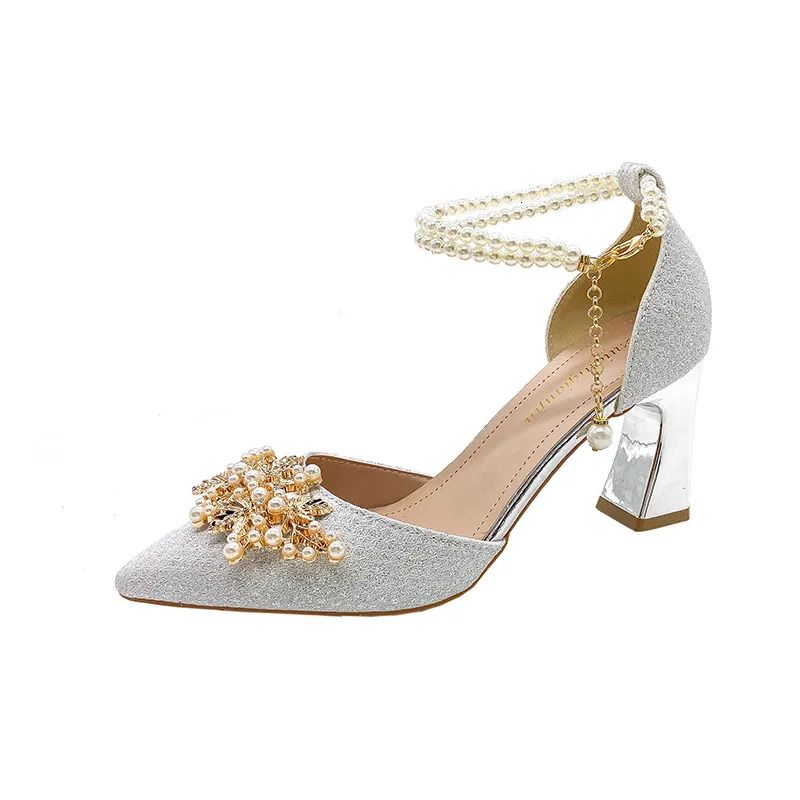 chunky heel silver-7
