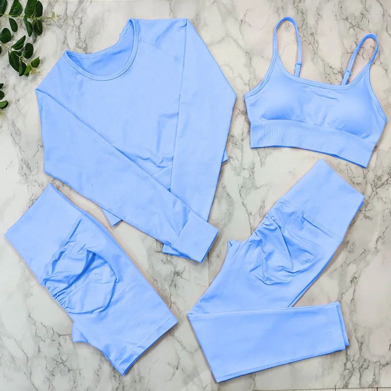 4pcs skyblue set