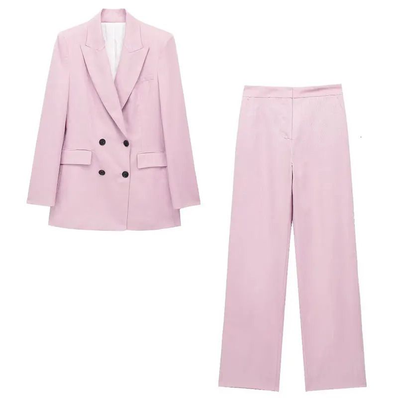 pink coat pant