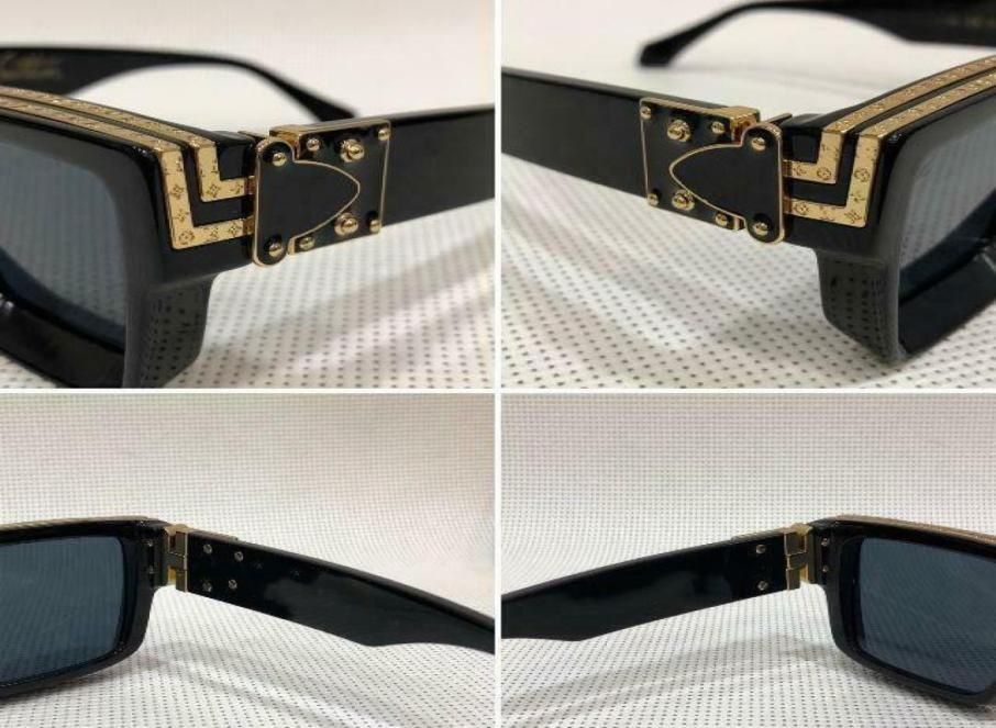 Luxury MillionAIRE M96006WN Full Frame Vintage Designer Steampunk  Sunglasses For Men With Shiny Gold Logo And Gold Plated Top From Eyxb,  $26.06